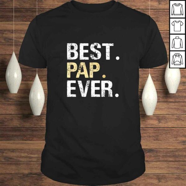 Mens Pap Gift from Granddaughter Grandson Best Pap TShirt