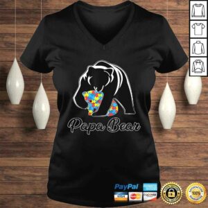 Mens Papa Bear Autism Awareness Shirt Autism Family Gifts