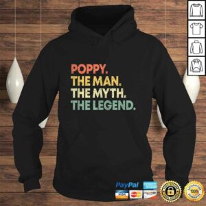 Mens Poppy The Man The Myth The Legend Shirt for Grandpa 3 Mens Poppy The Man The Myth The Legend Shirt for Grandpa 4