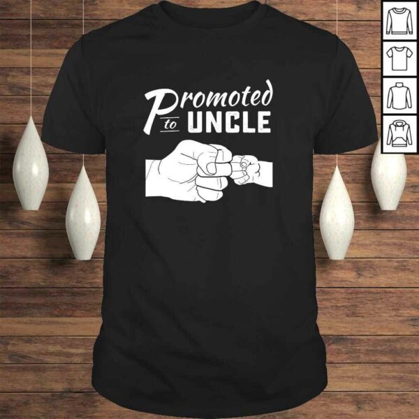 Mens Promoted to Uncle Shirt baby announcement 2019