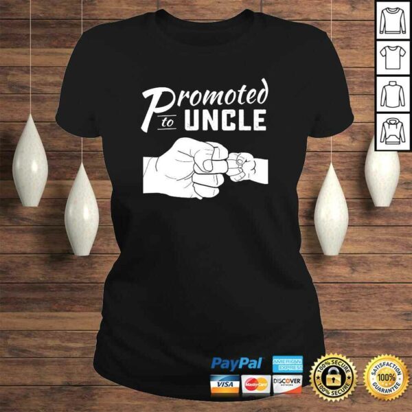 Mens Promoted to Uncle Shirt baby announcement 2019