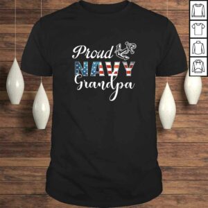 Mens Proud Navy Grandpa Shirt Military Grandpa Tee Mens Proud Navy Grandpa Shirt Military Grandpa Tee