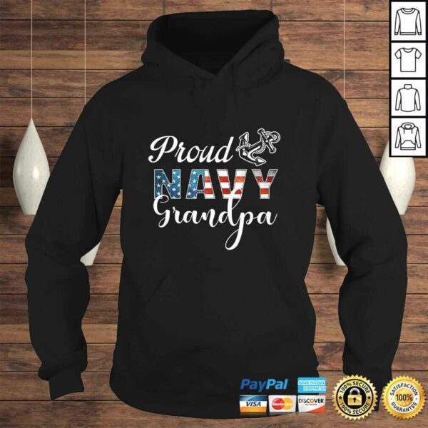 Mens Proud Navy Grandpa Shirt  Military Grandpa Tee