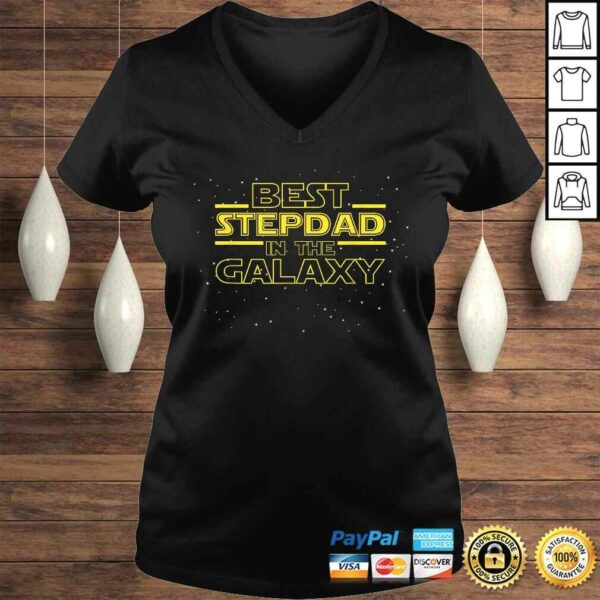 Mens Stepdad Shirt Gift, Best Stepdad in Galaxy Gift for Stepdad V-Neck T-Shirt