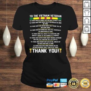 Mens Thank You To The Vietnam Veterans Gift Tee 2 Mens Thank You To The Vietnam Veterans Gift Tee 3