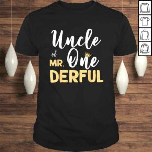 Mens Uncle Of Mr Onederful 1st Birthday Party Costumes TShirt Mens Uncle Of Mr Onederful 1st Birthday Party Costumes TShirt