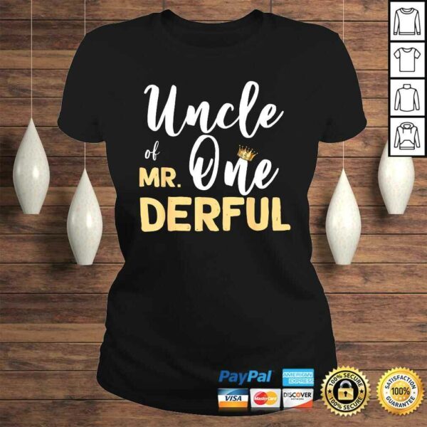 Mens Uncle Of Mr Onederful 1st Birthday Party Costumes TShirt