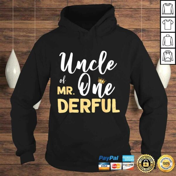 Mens Uncle Of Mr Onederful 1st Birthday Party Costumes TShirt