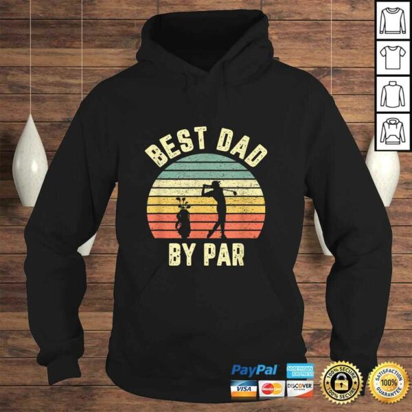 Mens Vintage Best Dad By Par Shirt Fathers Day Golfing Shirt