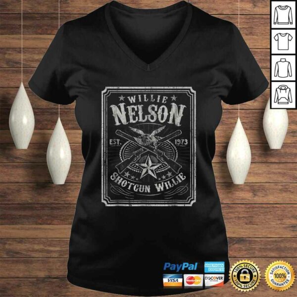 Mens Willie Nelson  Retro Shotgun Willie Tee