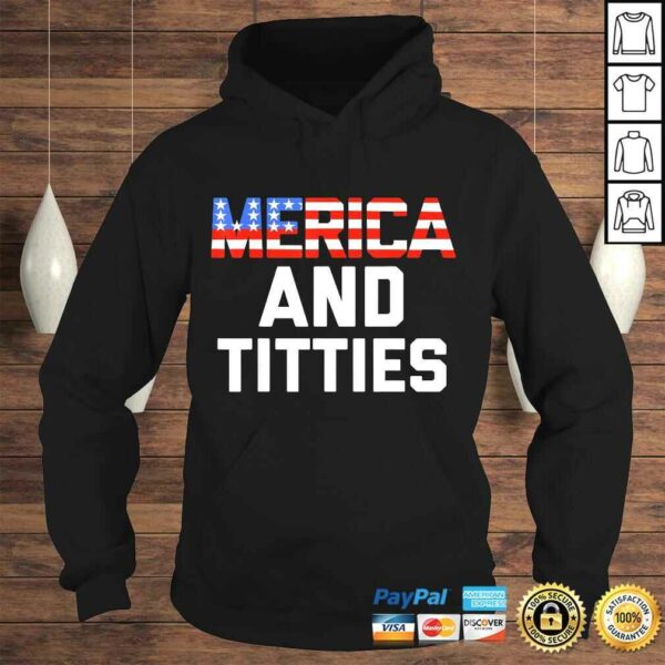 Mens Womens 4th of July Gift Funny Merica TShirt