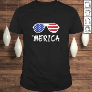 Merica Sunglasses Shirt Patriotic Fourth of July Gift TShirt Merica Sunglasses Shirt Patriotic Fourth of July Gift TShirt