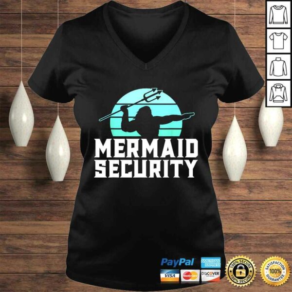 Mermaid Security Shirt Mens Boys Swimmer Dad Merdad TridenTShirt