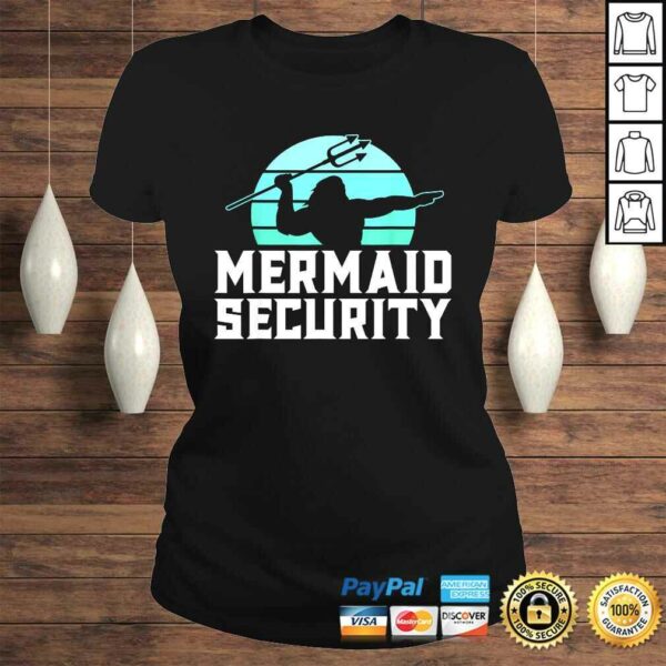 Mermaid Security Shirt Mens Boys Swimmer Dad Merdad TridenTShirt