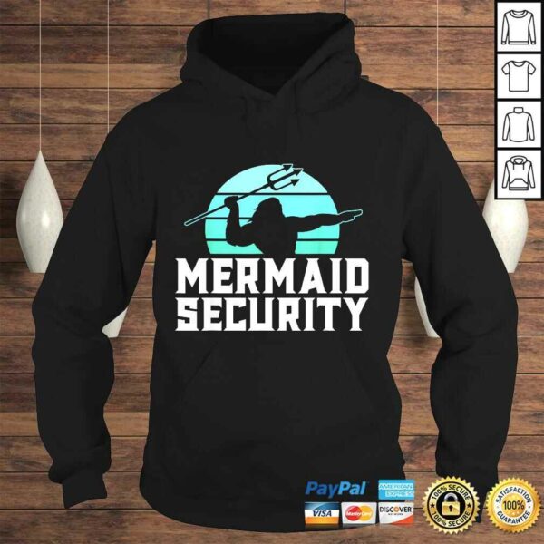 Mermaid Security Shirt Mens Boys Swimmer Dad Merdad TridenTShirt