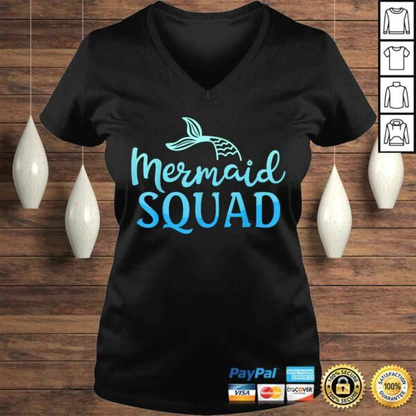 Mermaid Squad Birthday Party Girls Kids Women Costume TShirt