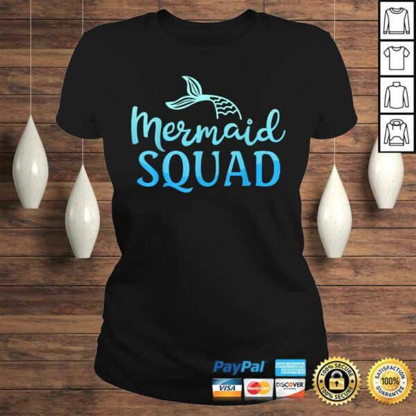 Mermaid Squad Birthday Party Girls Kids Women Costume TShirt