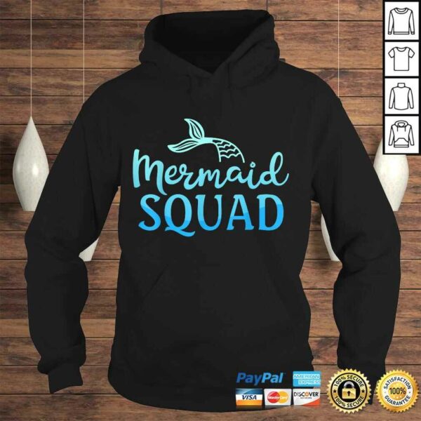 Mermaid Squad Birthday Party Girls Kids Women Costume TShirt