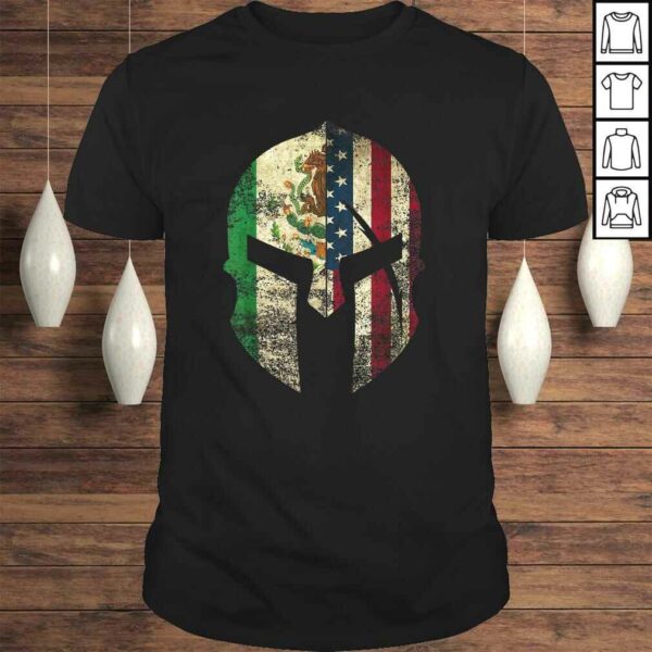 Mexican American Spartan Helmet Chicano Pride Shirt