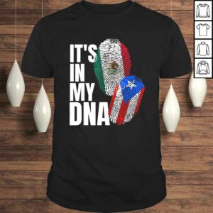 Mexican And Puerto Rican DNA Mix Flag Heritage TShirt Mexican And Puerto Rican DNA Mix Flag Heritage TShirt
