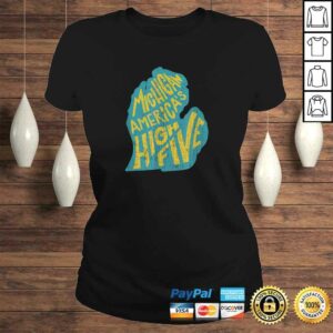 Michigan America's High Five Shirt - Vintage Distressed 2 Michigan Americas High Five Shirt Vintage Distressed 3