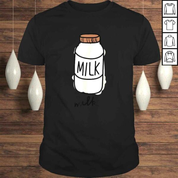 Milk Carton Shirt Milky Match Pair with Cookie Costume Shirt