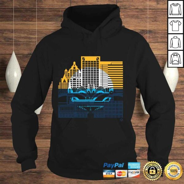 Milwaukee Skyline Squared Milwaukee People’s Flag design Long Sleeve Shirt