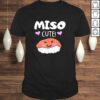Miso Cute Sushi, Kawaii Sushi Japanese Food Fan V-Neck T-Shirt