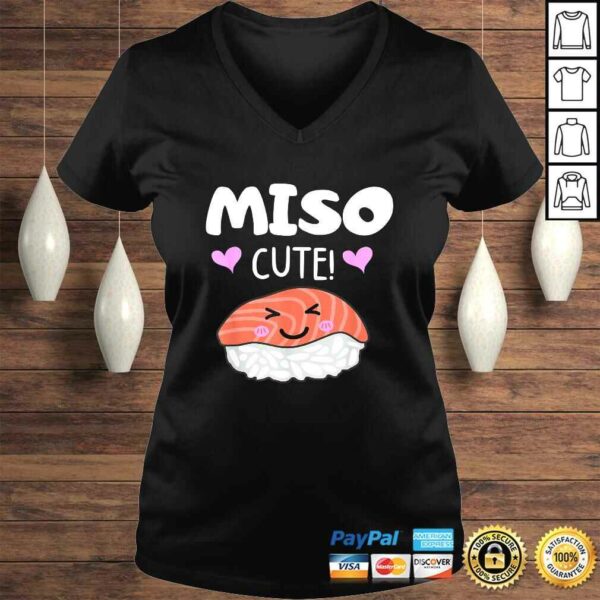 Miso Cute Sushi, Kawaii Sushi Japanese Food Fan V-Neck T-Shirt