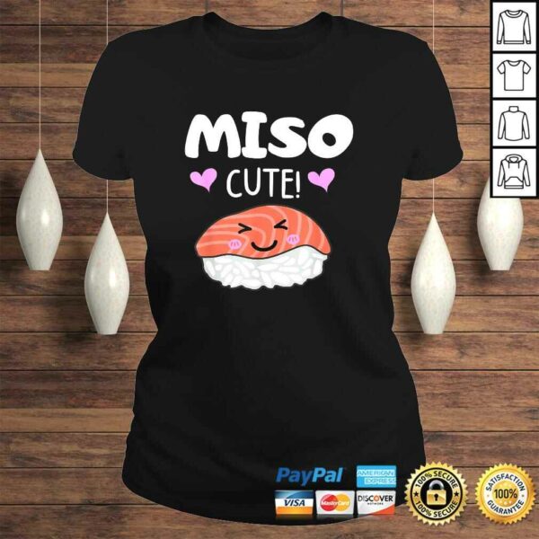 Miso Cute Sushi, Kawaii Sushi Japanese Food Fan V-Neck T-Shirt