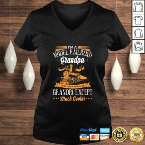 Model Railroad Train Cool Grandpa Grandparent Gift TShirt