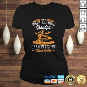 Model Railroad Train Cool Grandpa Grandparent Gift TShirt 2 Model Railroad Train Cool Grandpa Grandparent Gift TShirt 3