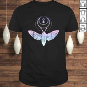 Moth And Crescent Moon Shirt, Witchy Pastel Goth T-shirt Moth And Crescent Moon Shirt, Witchy Pastel Goth T-shirt