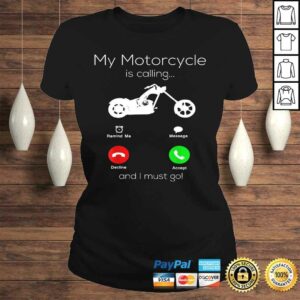 Motorcycle Gifts For Men My Motorcycle Is Calling Biker TShirt 3