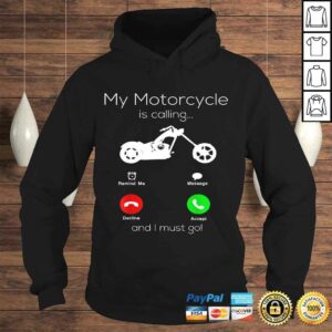 Motorcycle Gifts For Men My Motorcycle Is Calling Biker TShirt 4