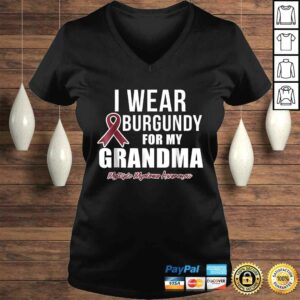 Multiple Myeloma Shirts I Wear Burgundy for My Grandma