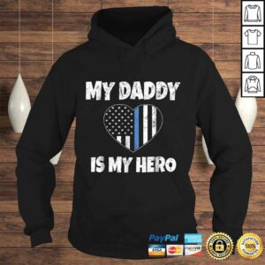 My Daddy Is My Hero Shirt Police Son or Daughter Heart 4