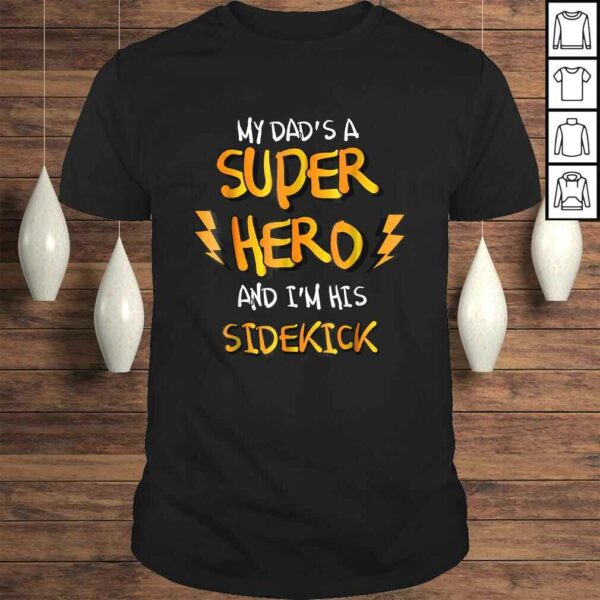 My Dads a Superhero Shirt – Cool Kids V-Neck T-Shirt