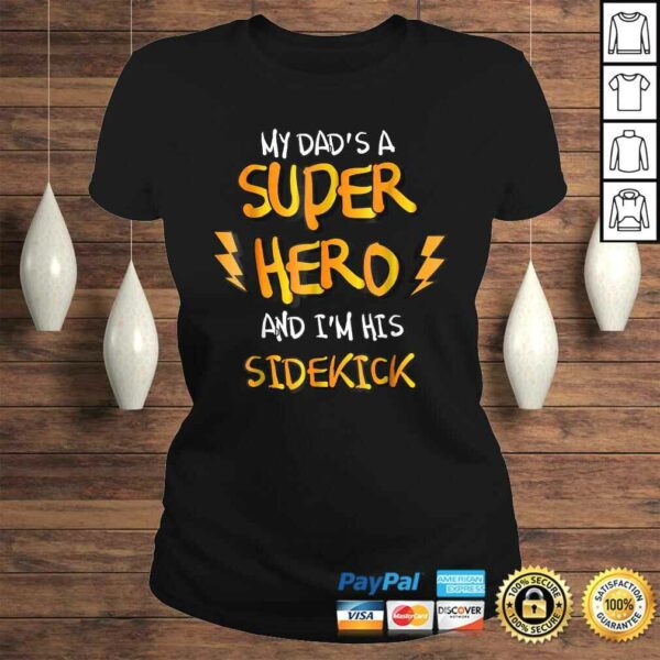 My Dads a Superhero Shirt – Cool Kids V-Neck T-Shirt