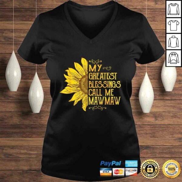 My Greatest Blessings Call Me Mawmaw Sunflower Mawmaw Shirt