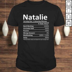 NATALIE Nutrition Personalized Name Funny Christmas Tee Shirt NATALIE Nutrition Personalized Name Funny Christmas Tee Shirt