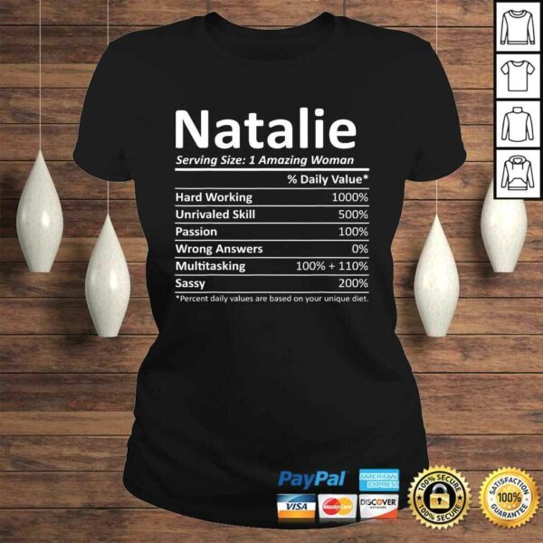 NATALIE Nutrition Personalized Name Funny Christmas Tee Shirt