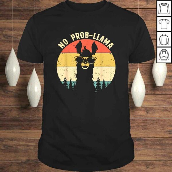 NO PROB-LLAMA Shirts Vintage Llama Alpaca TShirt