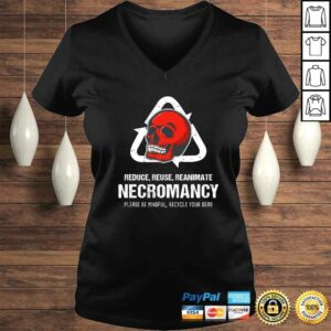 Necromancy Gamer D20 Dice Dungeon Dragons Gaming Gift V Neck T Shirt 2