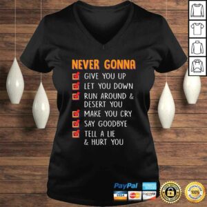 Never Gonna Give You Up Funny Men and Womens TShirt 1 Never Gonna Give You Up Funny Men and Womens TShirt 2