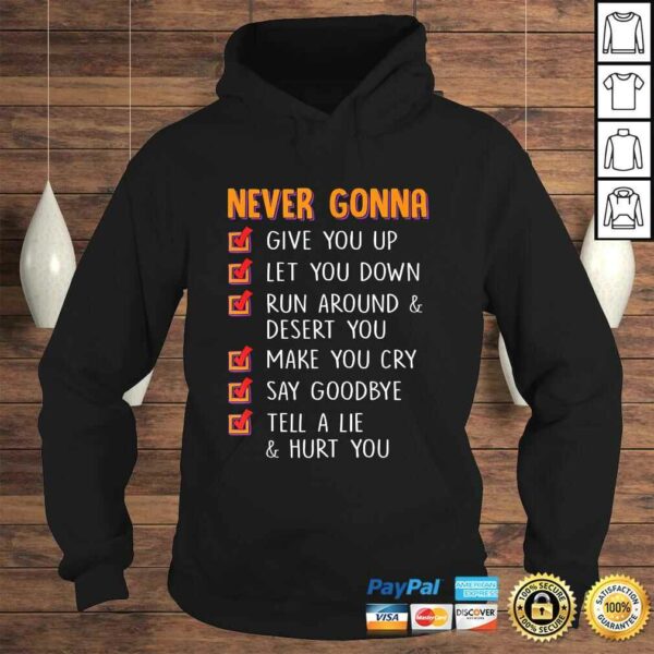 Never Gonna Give You Up Funny Men and Womens TShirt