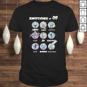 Nickelodeon Invader Zim The Many Emotions of GIR V-Neck T-Shirt Nickelodeon Invader Zim The Many Emotions of GIR V-Neck T-Shirt