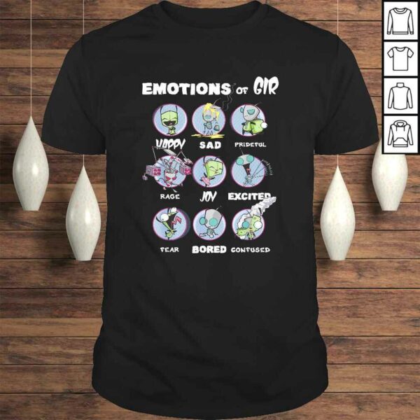 Nickelodeon Invader Zim The Many Emotions of GIR V-Neck T-Shirt