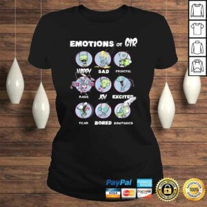 Nickelodeon Invader Zim The Many Emotions of GIR V-Neck T-Shirt 2 Nickelodeon Invader Zim The Many Emotions of GIR V Neck T Shirt 3