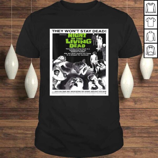 Night of Living Dead – Vintage Zombie Movie TShirt